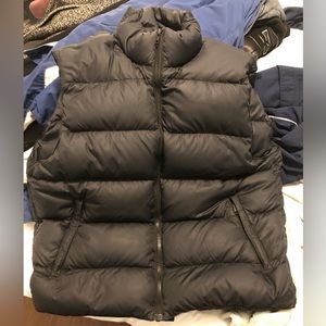 Mens black MEC down-filled vest